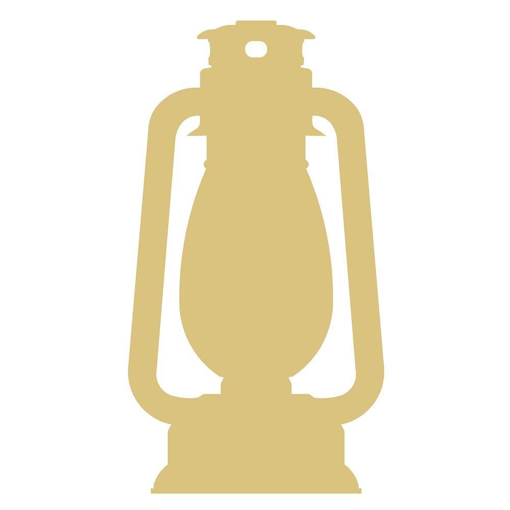 Basic Shape Lantern MDF Cutout Silhouette - Unfinished For DIY