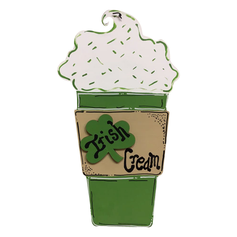 Basic Shape Latte Cup MDF Cutout Silhouette - Unfinished For DIY