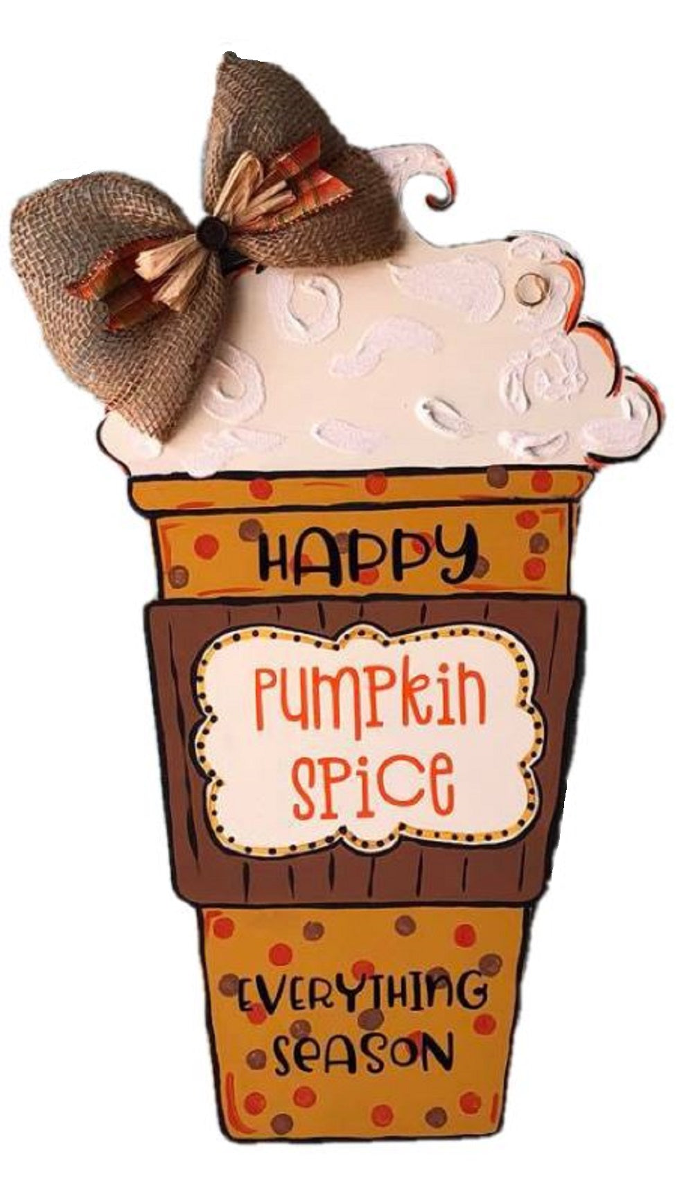 Basic Shape Latte Cup MDF Cutout Silhouette - Unfinished For DIY