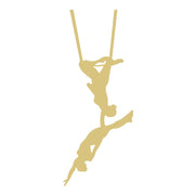 Basic Shape Acrobat MDF Cutout Gymnast Couple - Unfinished For DIY