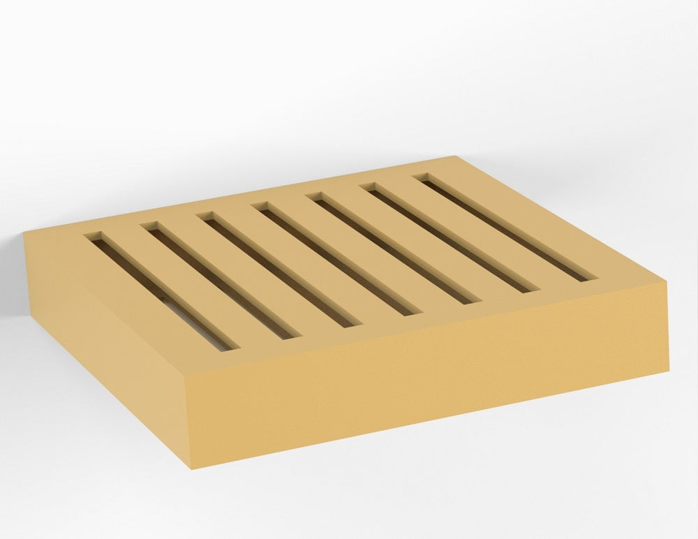 Basic Shape Bag Box MDF Cutout With Slatted Top - Unfinished For DIY