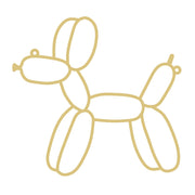 Balloon Dog Faux Post Stained Glass Frame | MDF Cutout | Cozy DIY Paintable Craft | Resin & Crushed Glass Blank
