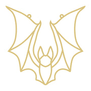 Faux Stained Glass Laser Cut MDF Cutout Halloween Bat Silhouette - Unfinished For DIY
