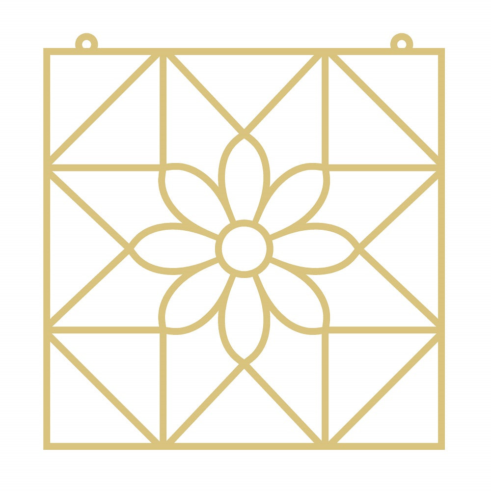 Laser Cut Barn Quilt Square Unfinished Wood Cutout Style 17 Art 2