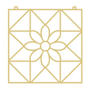 Faux Stained Glass Laser Cut Barn Quilt Square MDF Cutout Floral Mandala - Unfinished For DIY