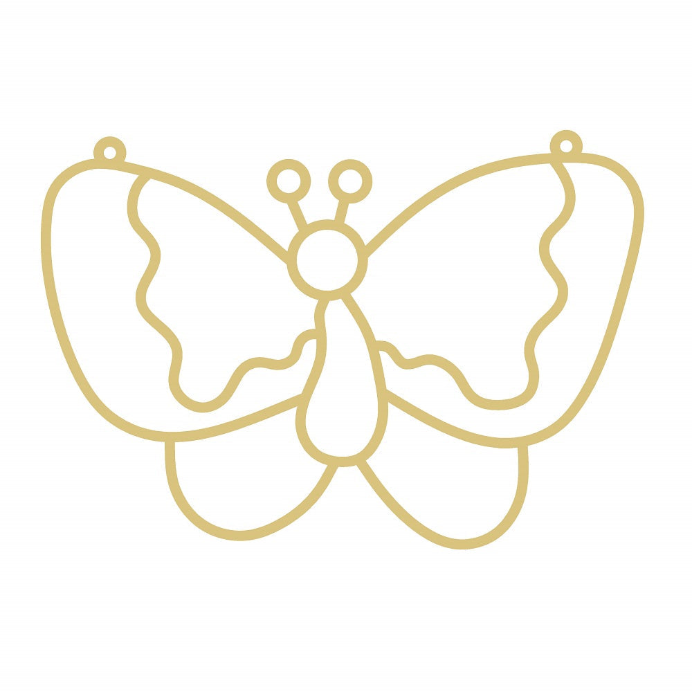 Faux Stained Glass Laser Cut MDF Cutout Butterfly Silhouette Style 11 - Unfinished For DIY