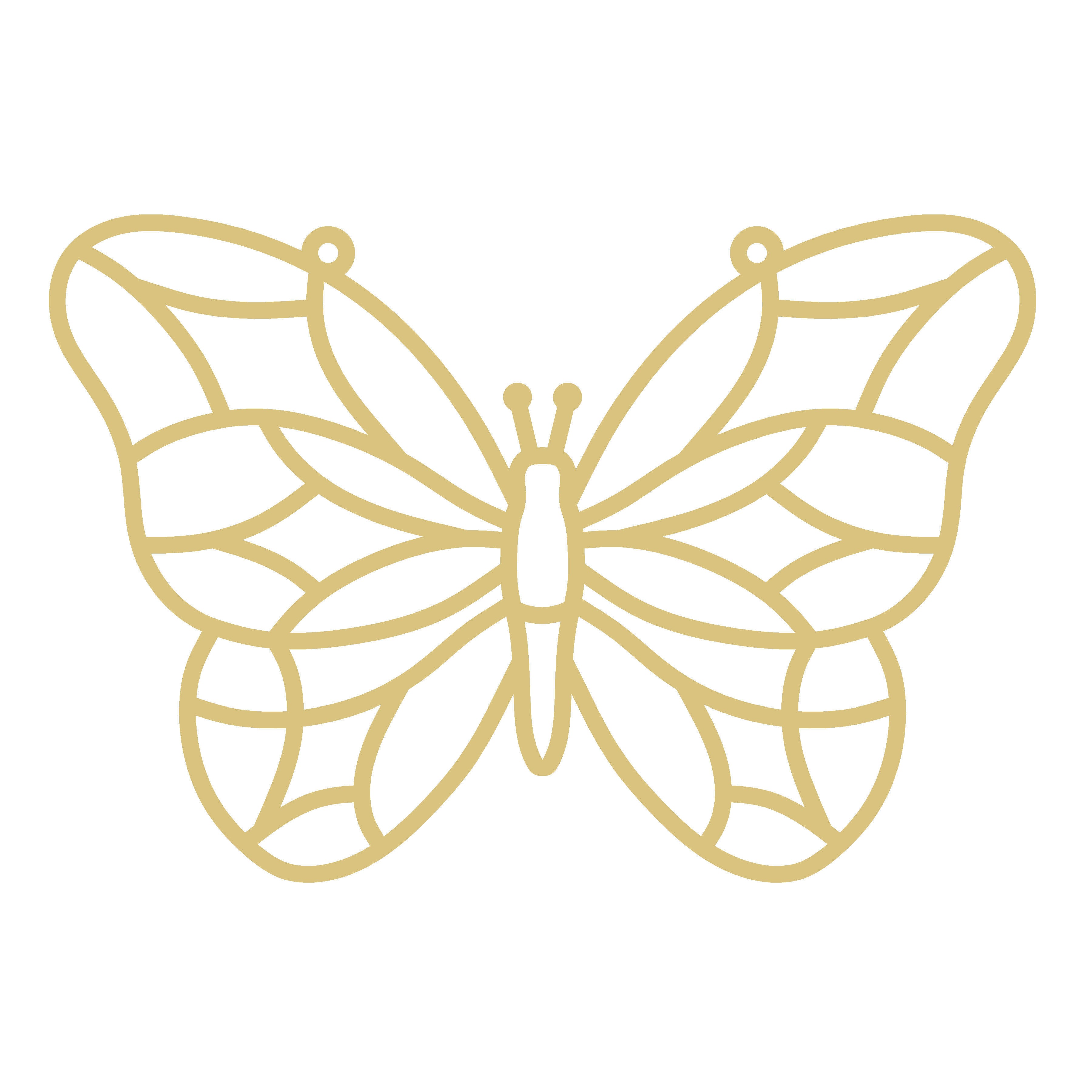 Laser Cut BUTTERFLY Unfinished Wood Cutout Style 12 Art 1