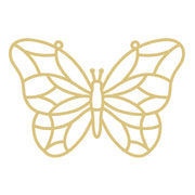 Faux Stained Glass Laser Cut MDF Cutout Butterfly Silhouette Style 12 - Unfinished For DIY