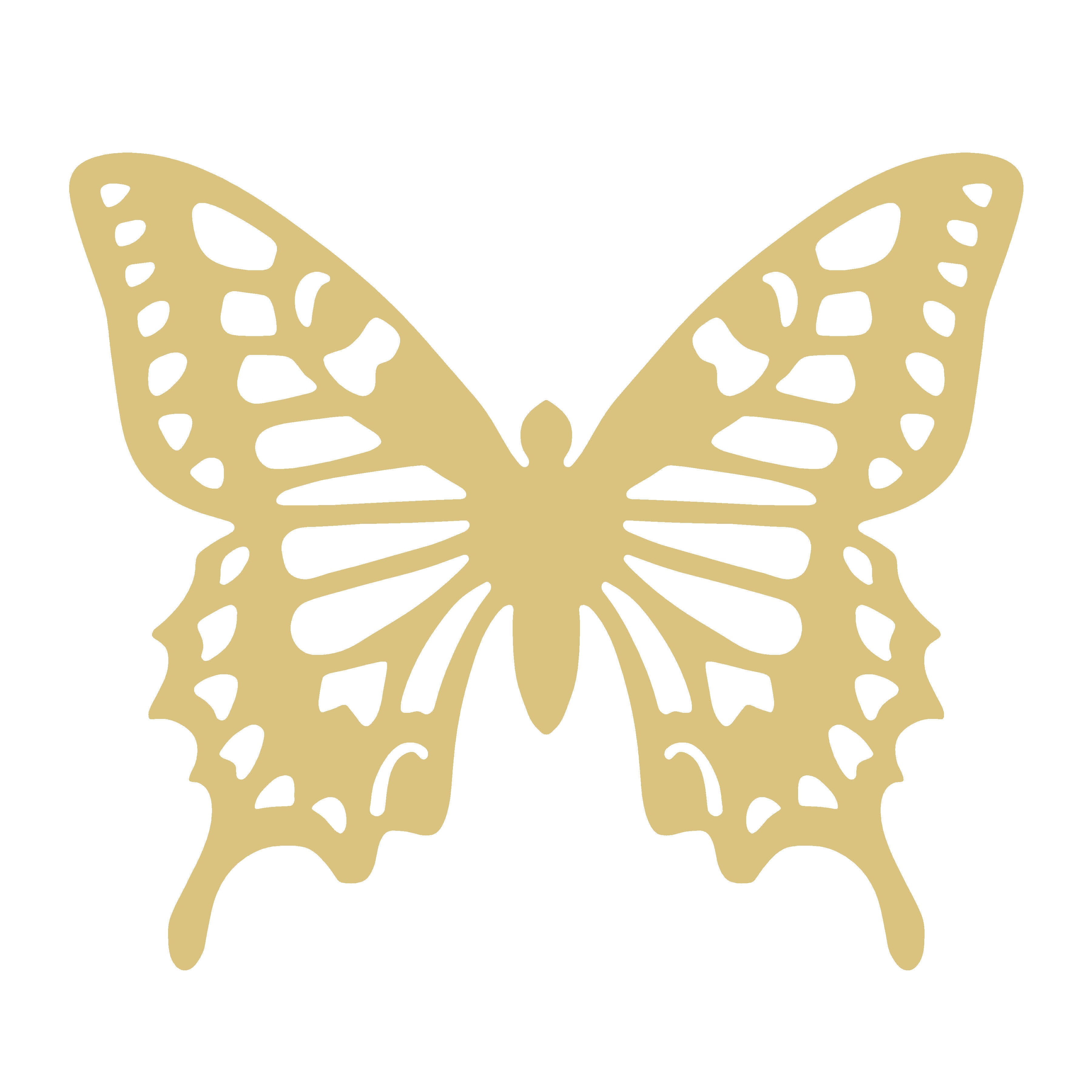 Faux Stained Glass Butterfly MDF Cutout Butterfly Silhouette - Unfinished For DIY