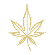 Faux Stained Glass Laser Cut Cannabis Leaf MDF Cutout Cannabis Leaf Silhouette - Unfinished For DIY