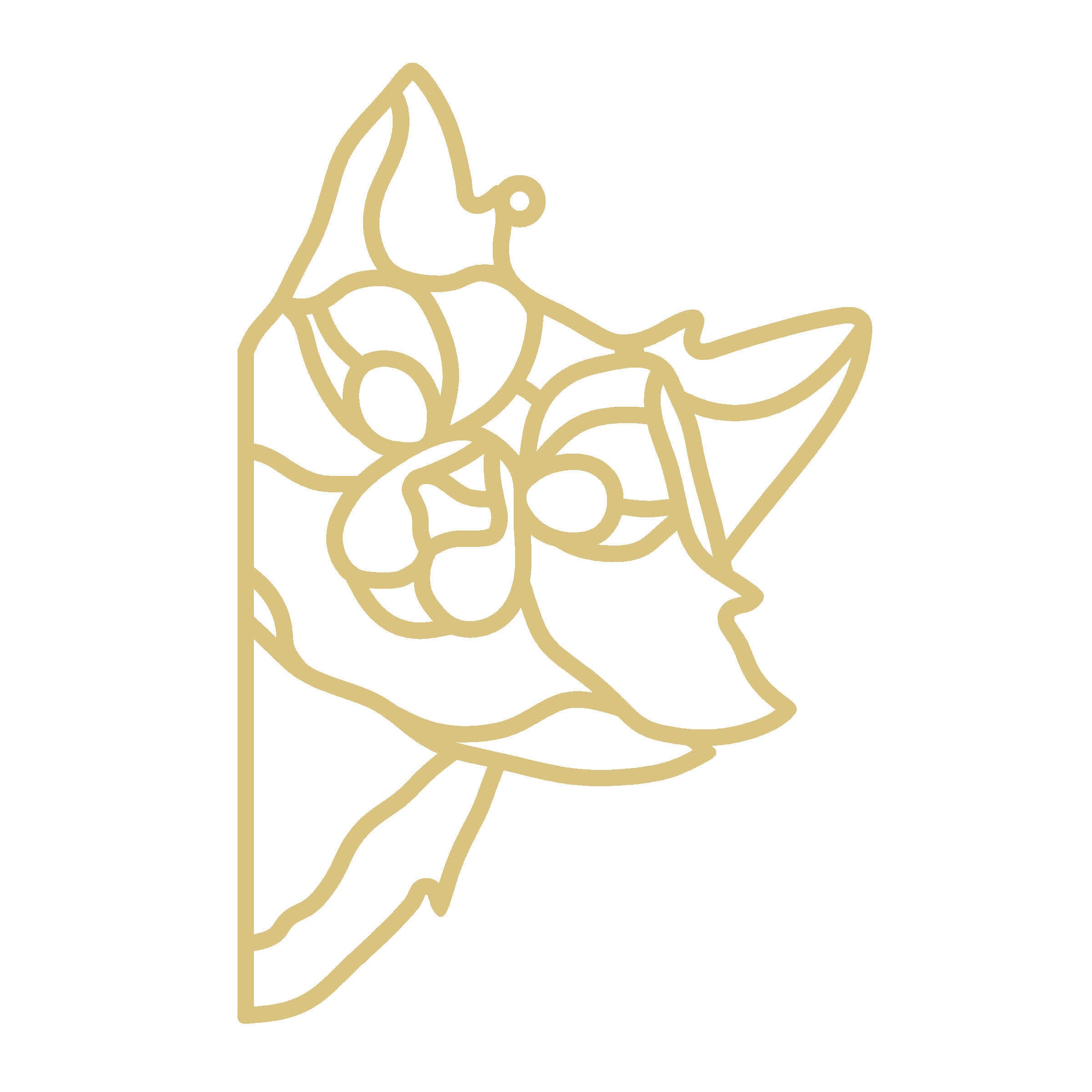 Faux Stained Glass Cat MDF Cutout Frame - Unfinished For DIY