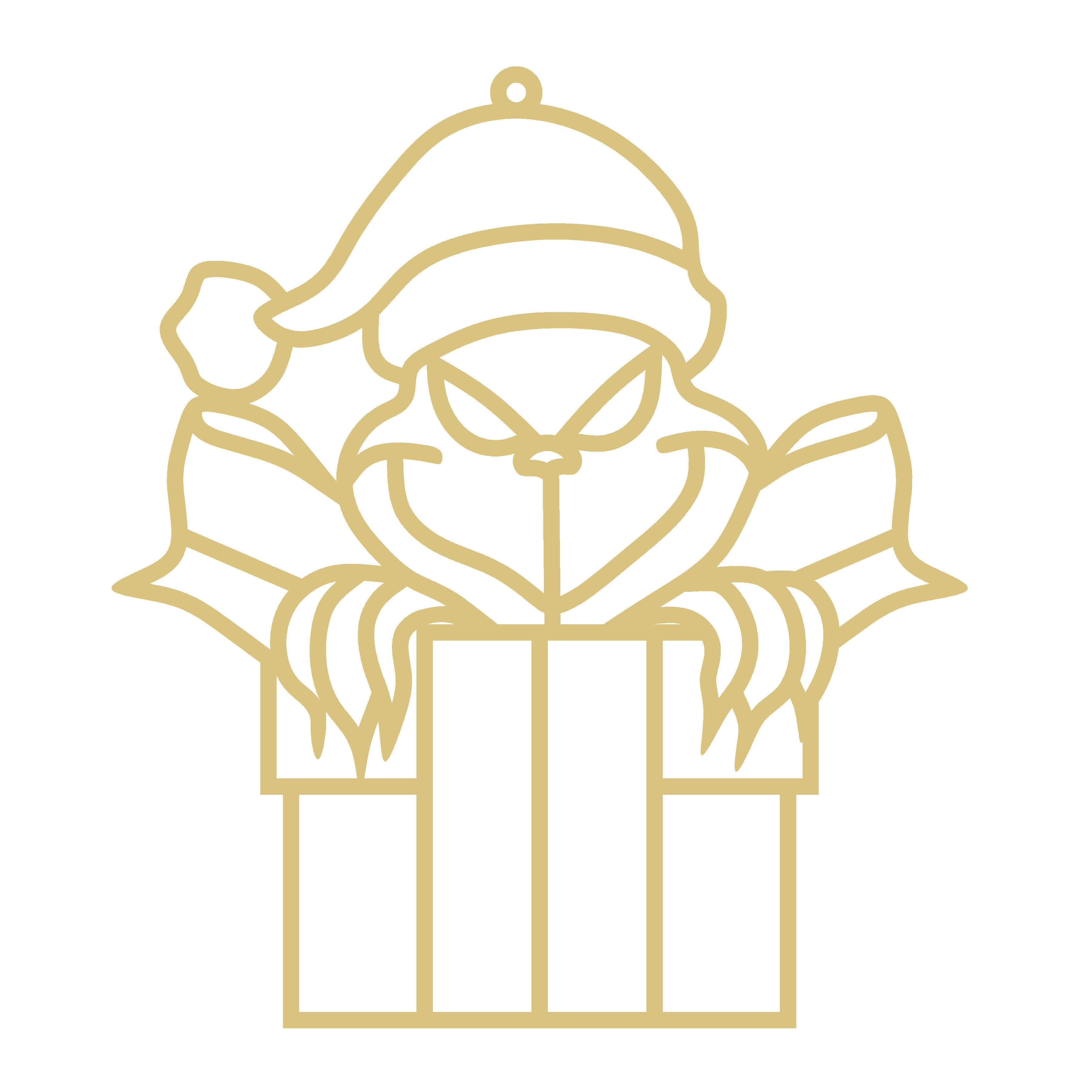 Christmas-Design Faux Stained-Glass Frame Unfinished MDF Wood– Open Frame Craft Blank for Resin, Crushed Glass & Mixed Media Art | Made in the USA by Diverse Woodworking