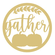 Basic Shape Round MDF Cutout Gather Pumpkins - Unfinished For DIY