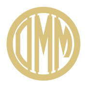 Basic Shape Laser Cut Circle MDF Cutout OMM Monogram Circle Frame - Unfinished For DIY
