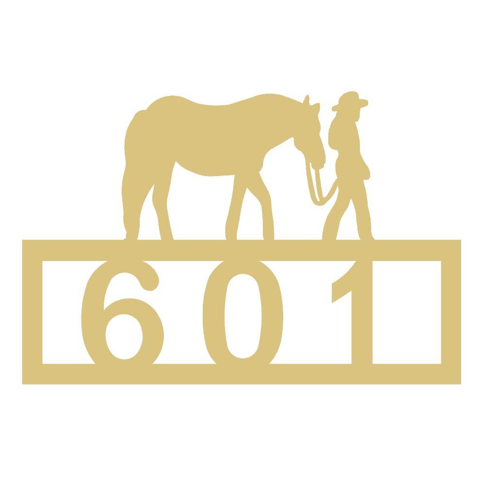Basic Shape Cowgirl With Horse Silhouette MDF Cutout 601 Sign - Unfinished For DIY