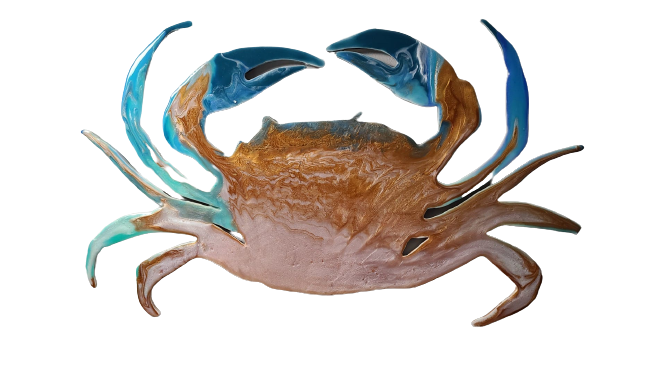 Basic Shape Crab MDF Cutout Crab Silhouette Style 5 - Unfinished For DIY