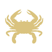 Basic Shape Crab MDF Cutout Crab Silhouette Style 6 - Unfinished For DIY