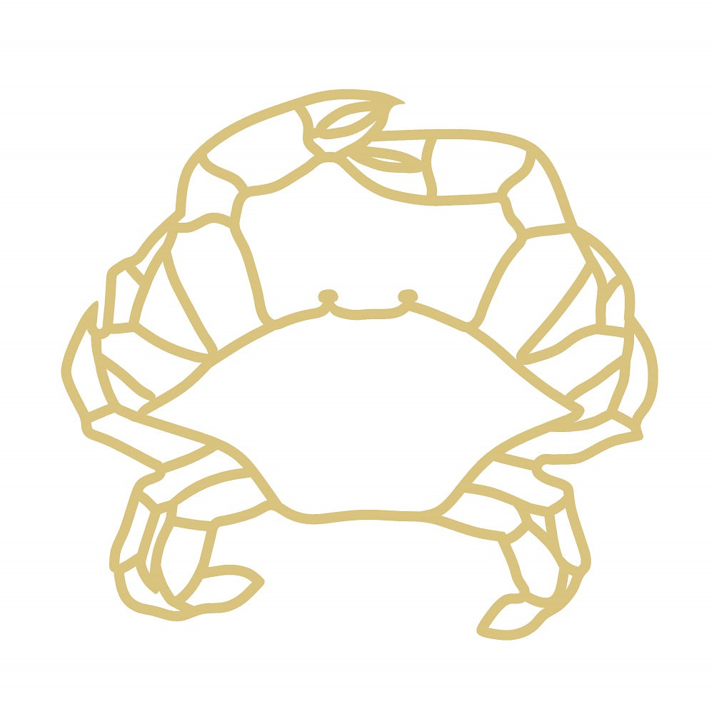 Laser Cut Crab Unfinished Wood Cutout Style 8 Art 1