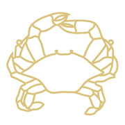 Faux Stained Glass Laser Cut MDF Cutout Crab Silhouette - Unfinished For DIY