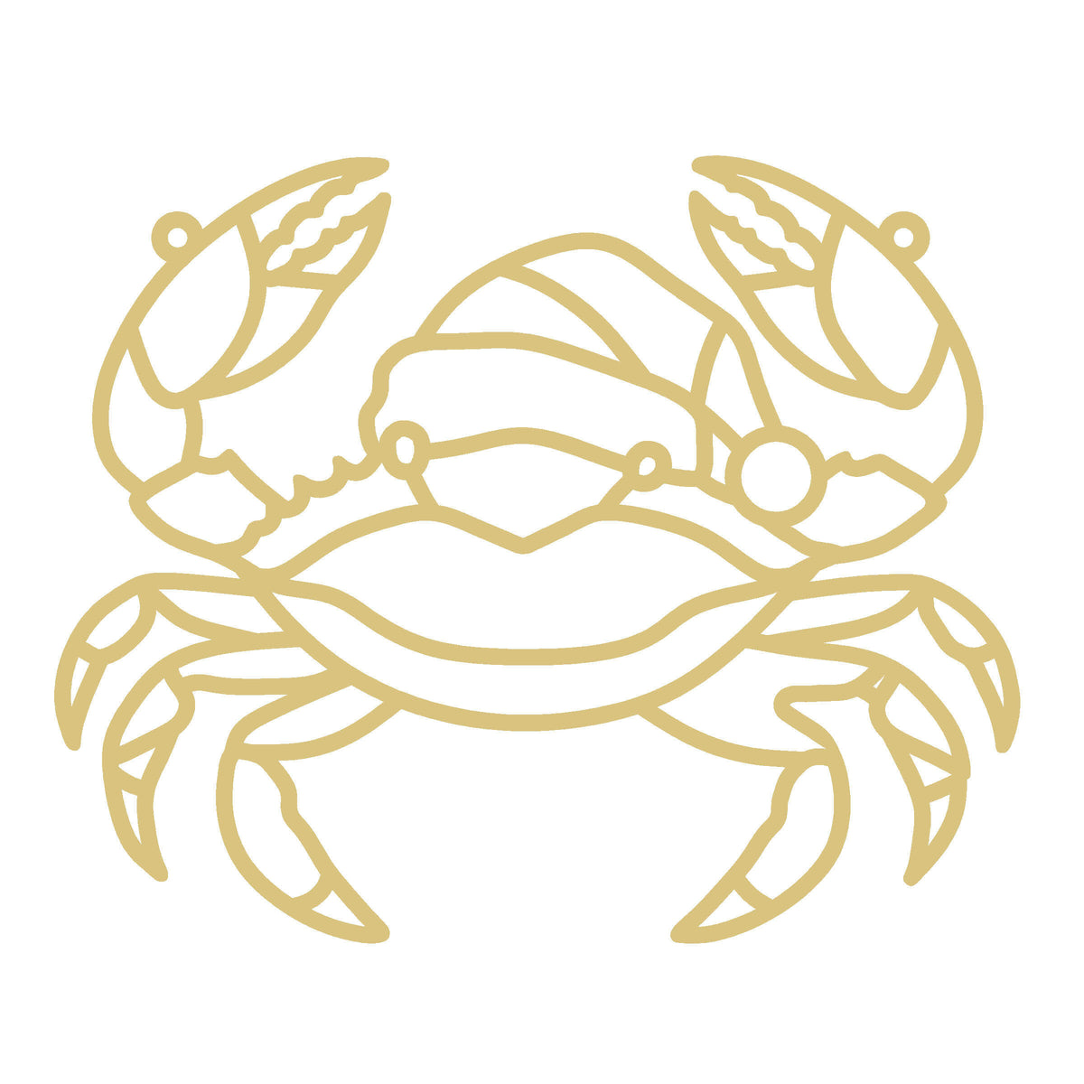 Christmas Crab l Faux Stained Glass Frame | MDF Cutout | Cozy DIY Paintable Craft | Resin & Crushed Glass Blank