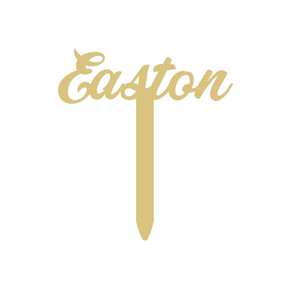 Toppers Mdf Basic Shape Cake Topper MDF Cutout Easton - Unfinished For DIY ...