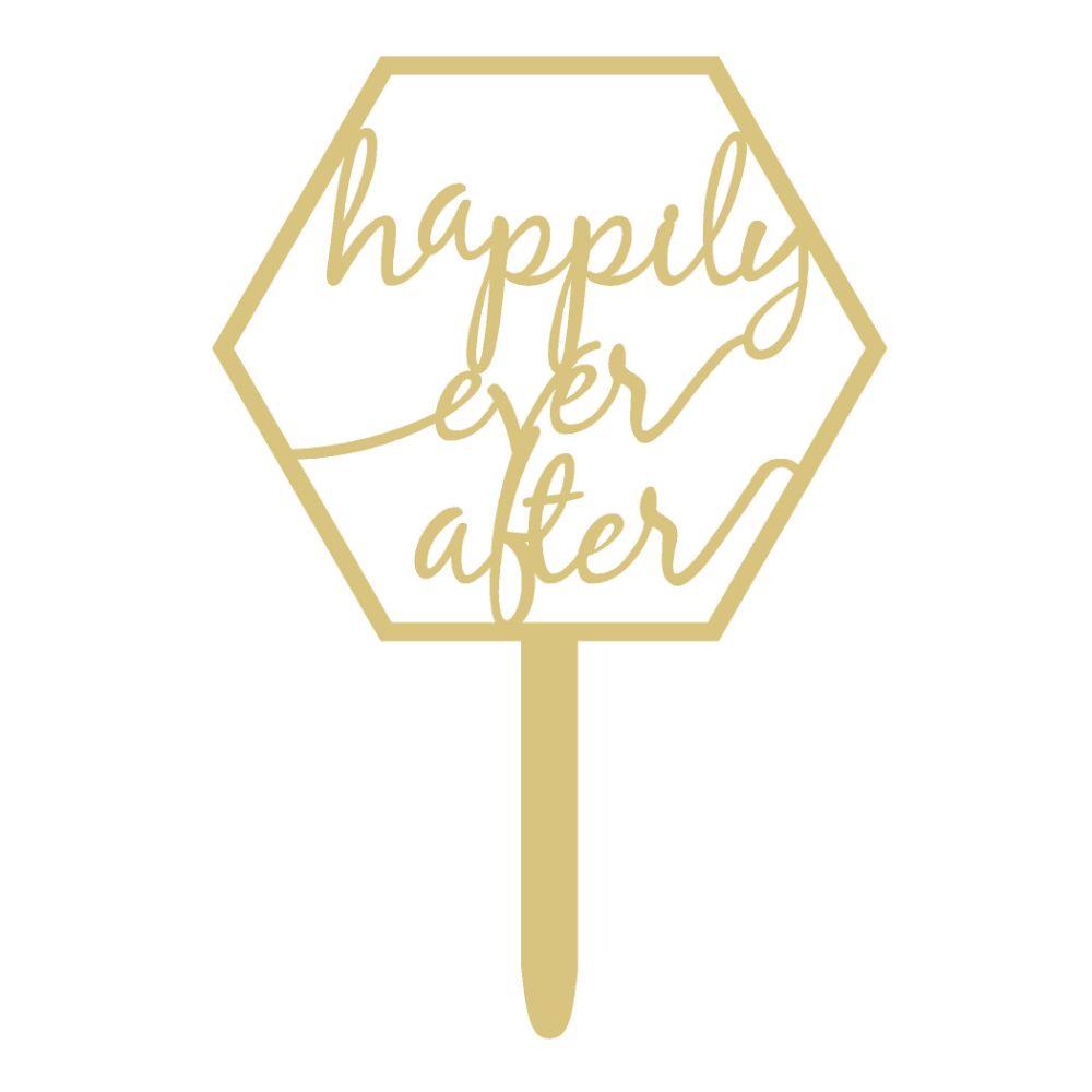 Happily Ever After Cake Topper