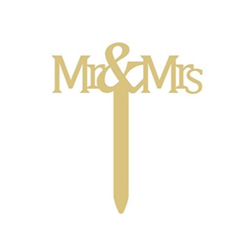 Mr & Mrs Cake Topper