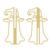 Ghost Faux Stained Glass Laser Cut MDF Cutout Dimensional Ghost Silhouette - Unfinished For DIY