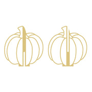 Pumpkin Faux Stained Glass Laser Cut MDF Cutout Dimensional Pumpkin Silhouette - Unfinished For DIY