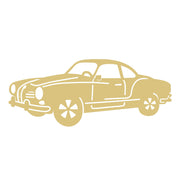 Design By Line 1968 Karmann Ghia MDF Cutout  - Unfinished for DIY