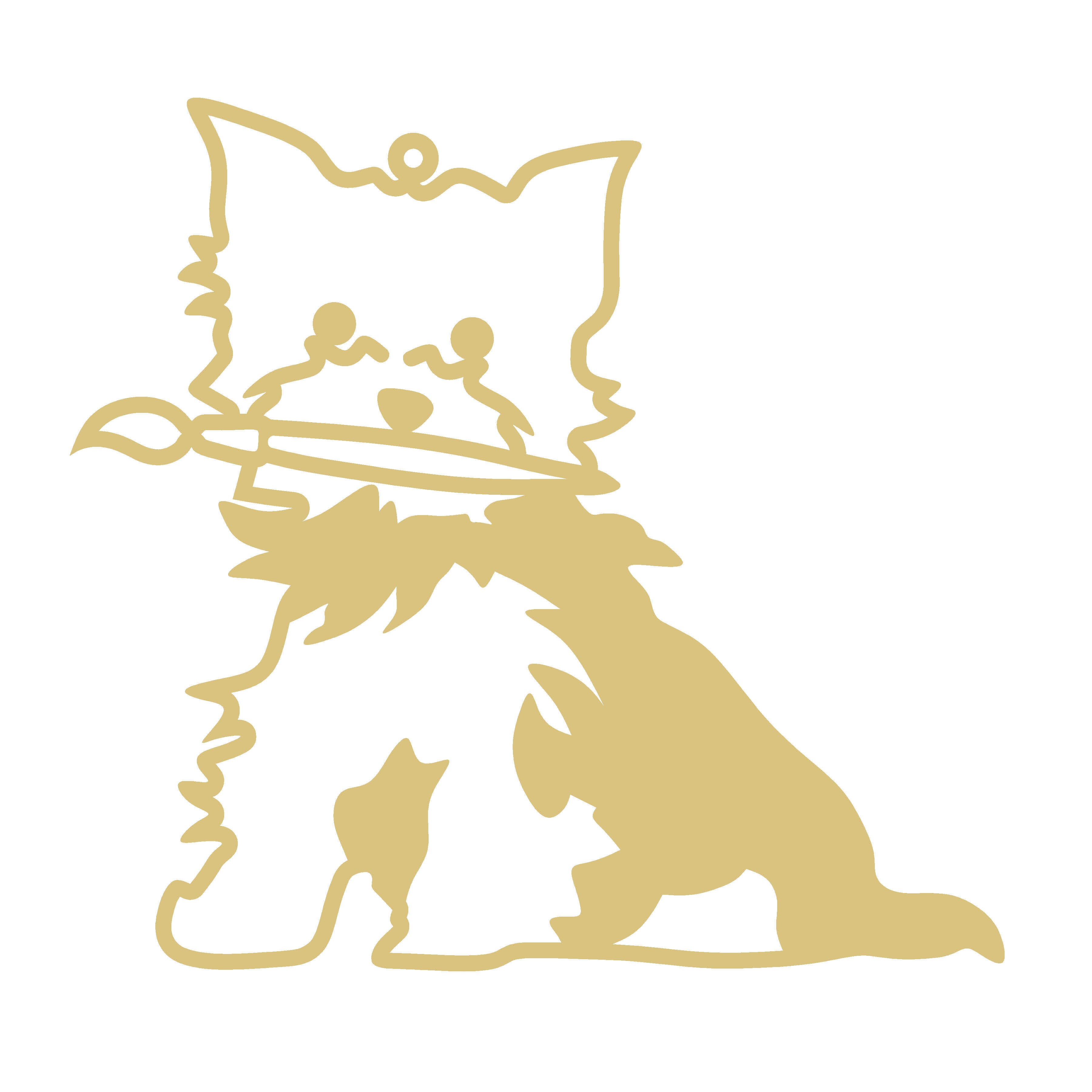 Yorkie Faux Stained-Glass Frame Unfinished MDF Wood– Open Frame Craft Blank for Resin, Crushed Glass & Mixed Media Art | Made in the USA by Diverse Woodworking