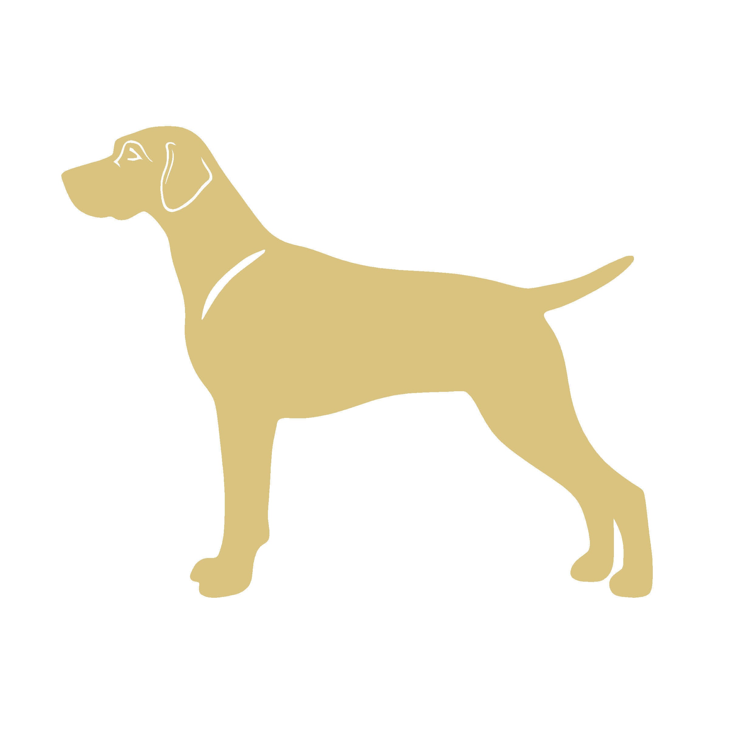 Design By Line German Shorthaired Pointer MDF Cutout  - Unfinished for DIY