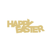 Basic Shape Word MDF Cutout Happy Easter - Unfinished For DIY