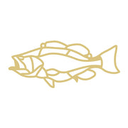Faux Stained Glass Laser Cut Fish MDF Cutout Fish Silhouette - Unfinished For DIY
