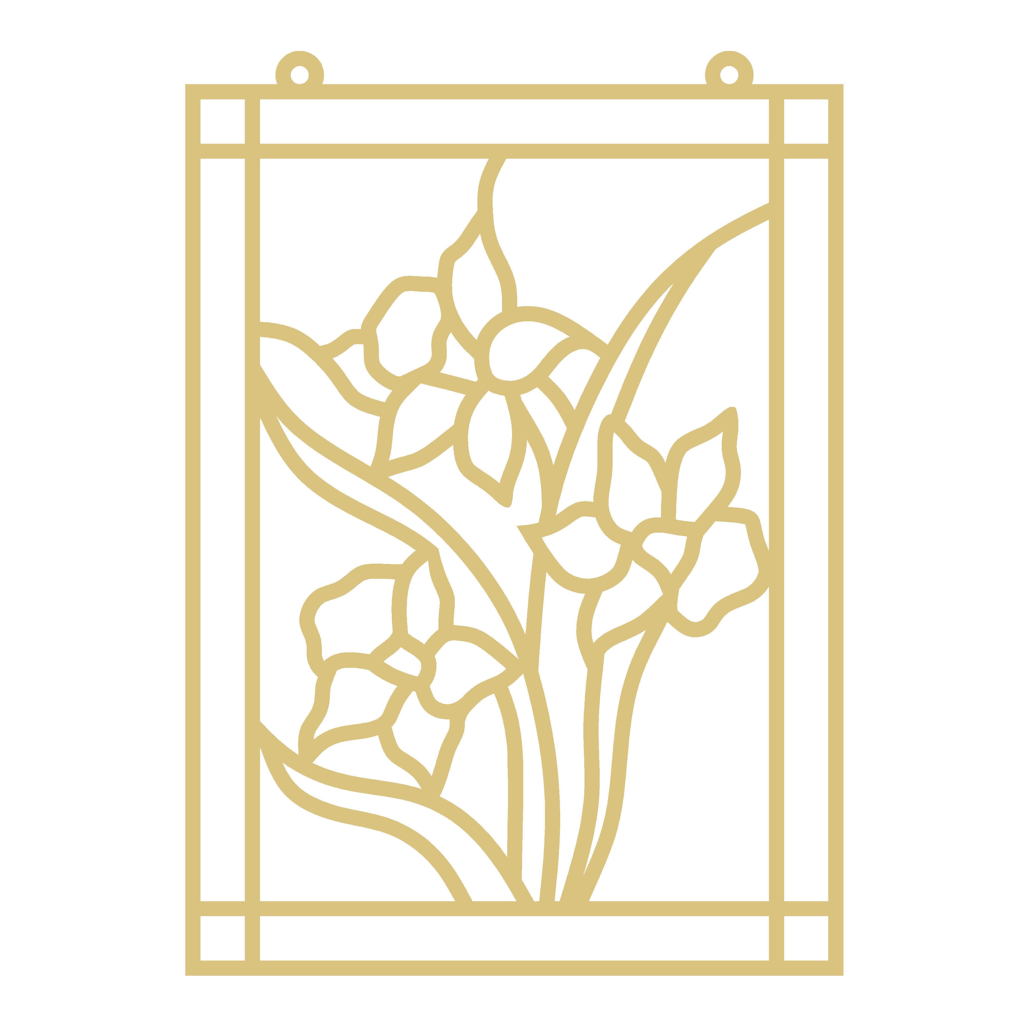 LASER CUT Flower UNFINISHED WOOD CUTOUT STYLE 17-A1