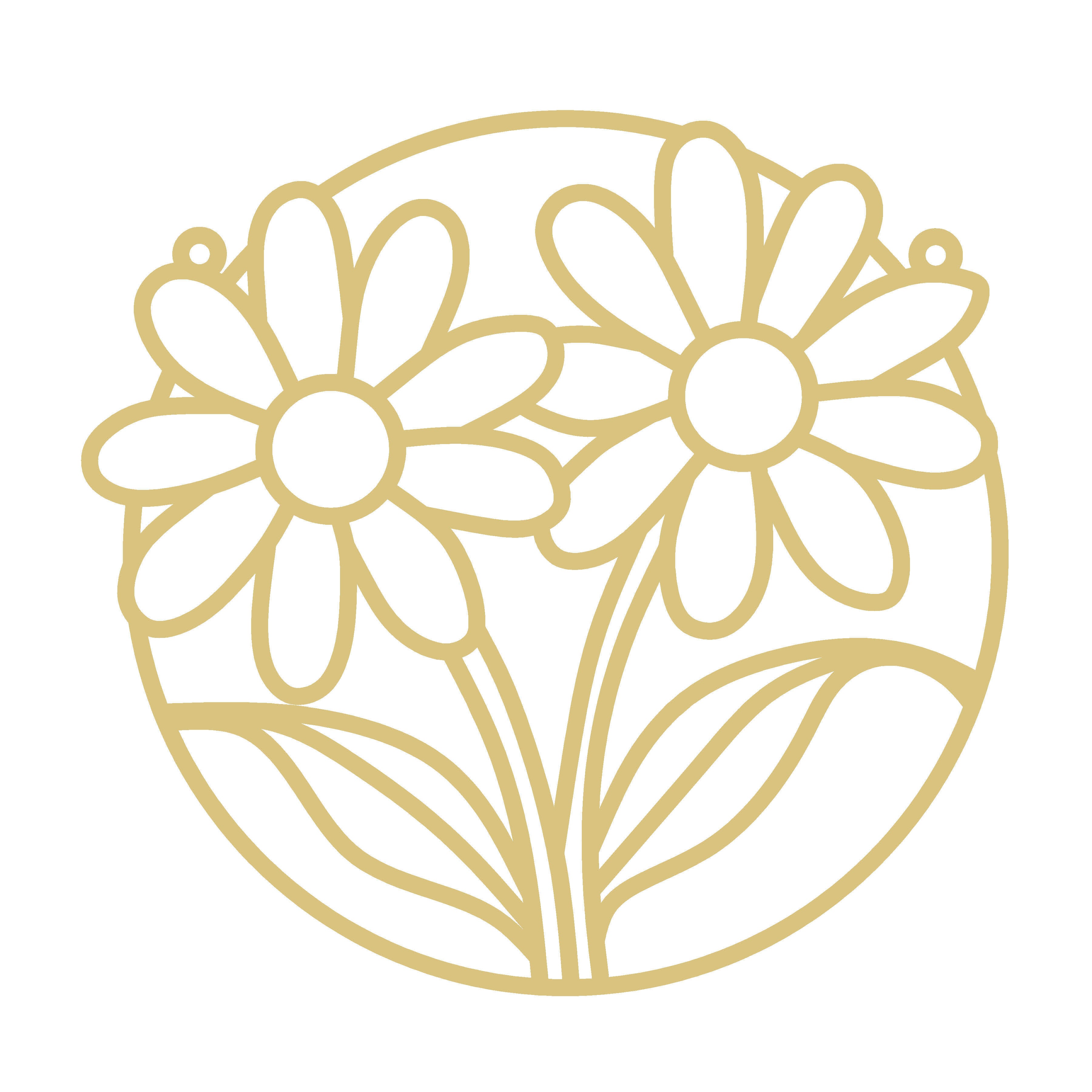 Flower Faux Stained-Glass Frame Unfinished MDF Wood– Open Frame Craft Blank for Resin, Crushed Glass & Mixed Media Art | Made in the USA by Diverse Woodworking