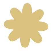 Basic Shape Flower MDF Cutout Floral Silhouette Style 8 - Unfinished For DIY
