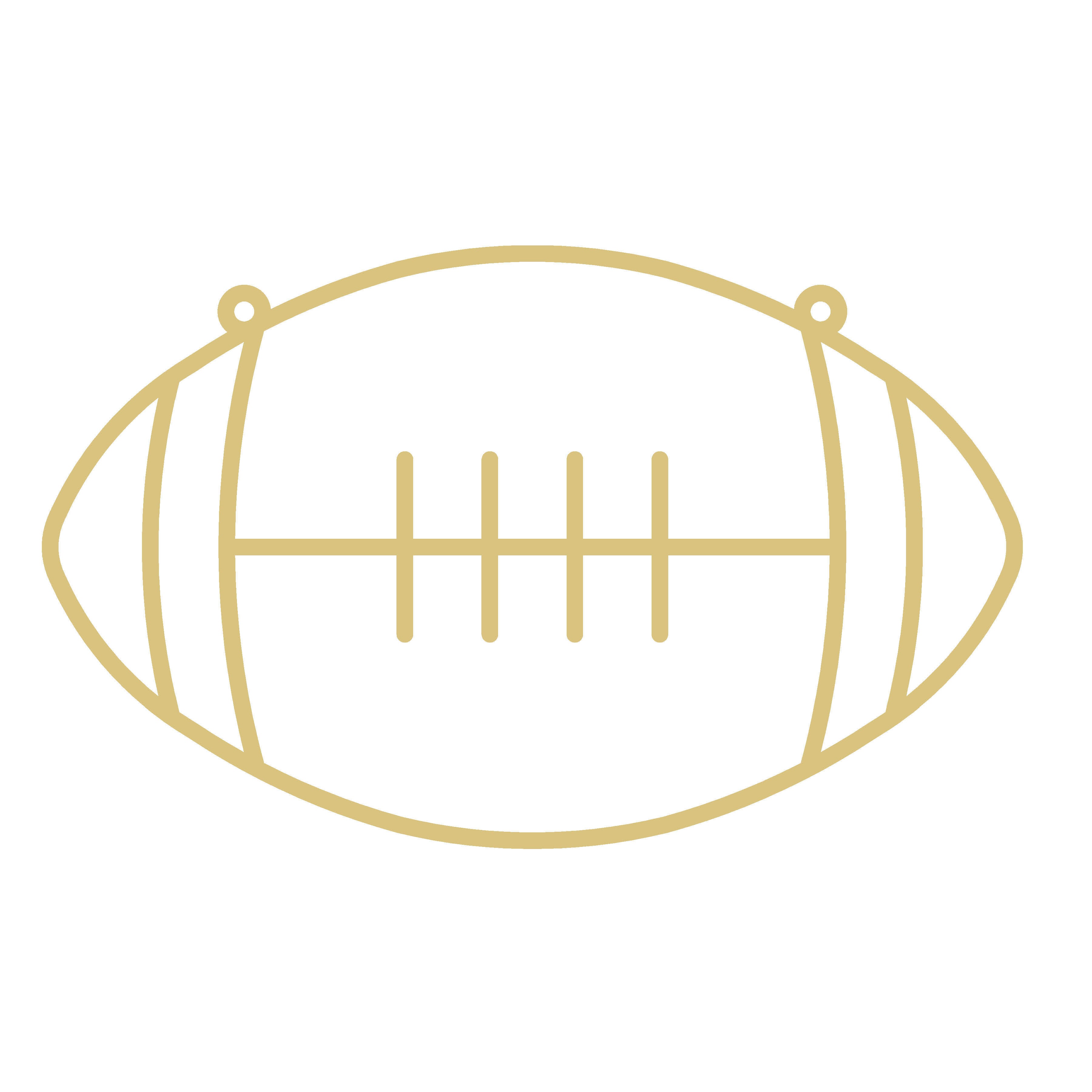 Football Laser-Cut Faux Stained-Glass Frame Unfinished MDF Wood– Open Frame Craft Blank for Resin, Crushed Glass & Mixed Media Art | Made in the USA by Diverse Woodworking