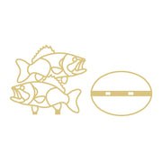 Bass Free Standing Faux Stained Glass Laser Cut MDF Cutout Unfinished For DIY