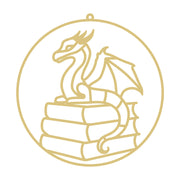 Faux Stained Glass Laser Cut MDF Cutout Free Standing Dragon  Unfinished For DIY
