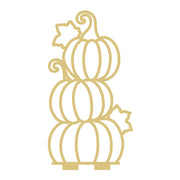 Pumpkins Free Standing Faux Stained Glass Laser Cut MDF Cutout Unfinished For DIY