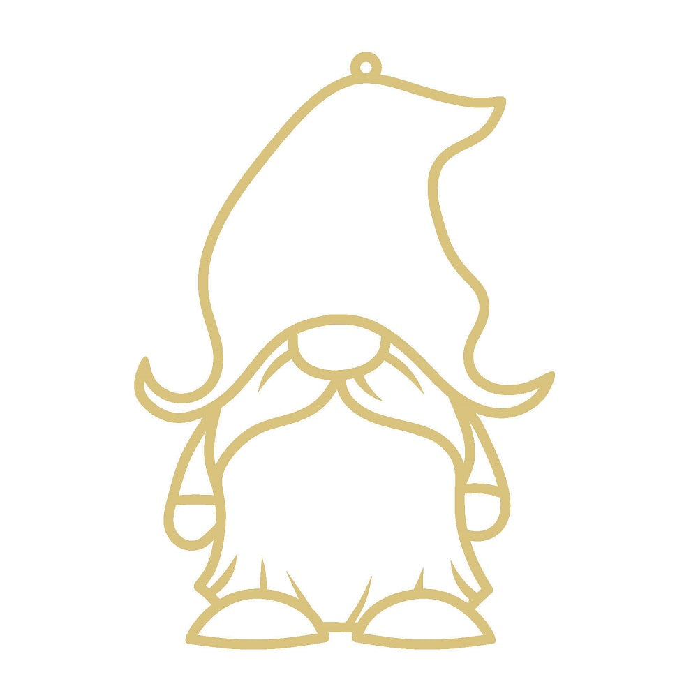 Gnome Unfinished Faux Stained-Glass Frame