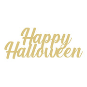 Basic Shape Word MDF Cutout Happy Halloween - Unfinished For DIY