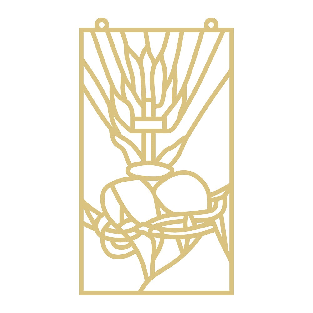 Faux Stained Glass Laser Cut MDF Cutout Heart With Thorns - Unfinished For DIY