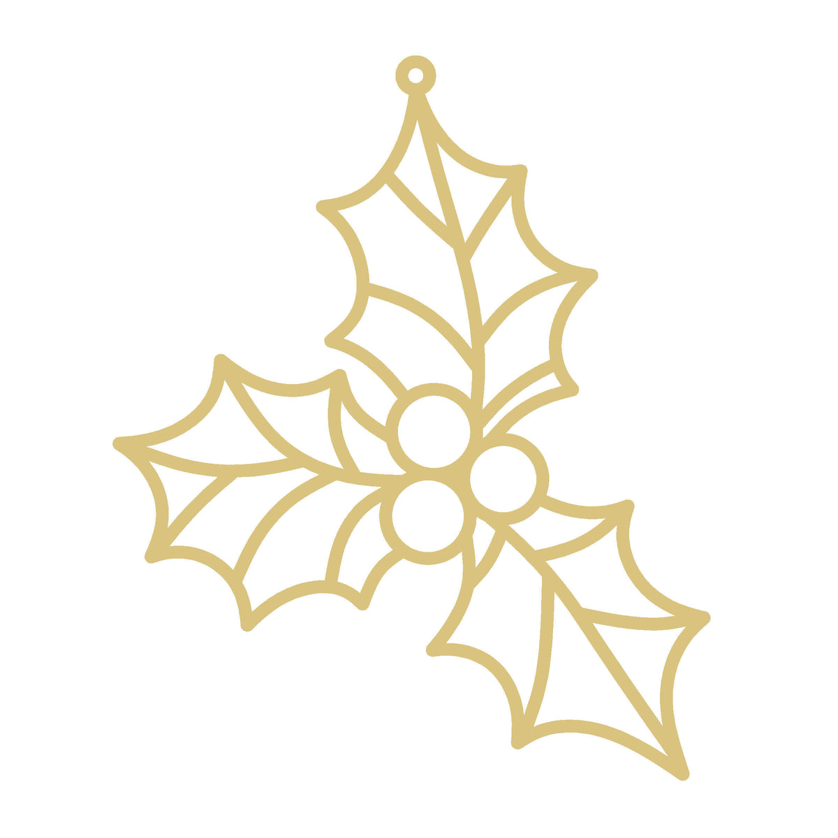Christmas Holly Leaf l Faux Stained Glass Frame | MDF Cutout | Cozy DIY Paintable Craft | Resin & Crushed Glass Blank