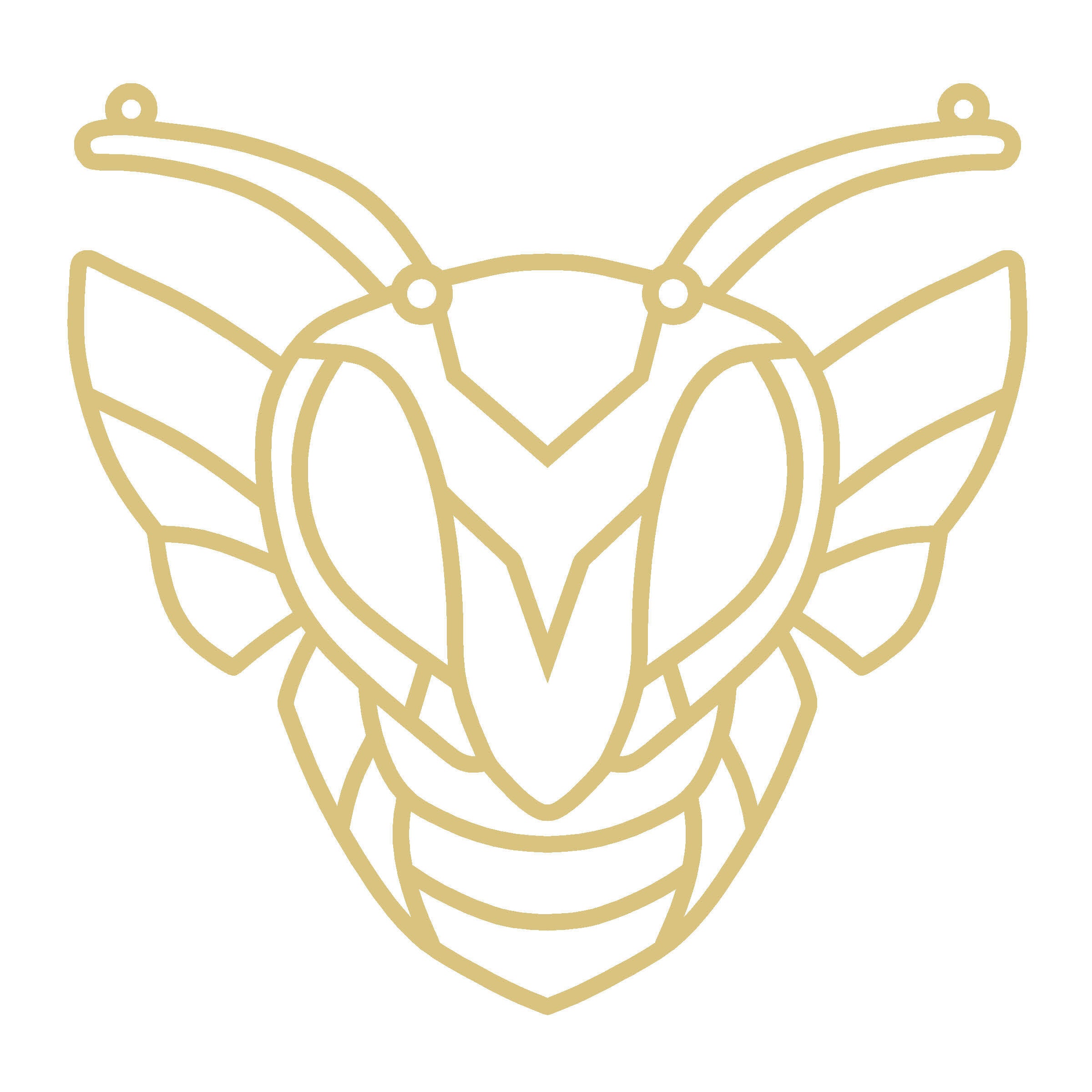 Hornet Faux Stained Glass Frame | MDF Cutout | Cozy DIY Paintable Craft | Resin & Crushed Glass Blank