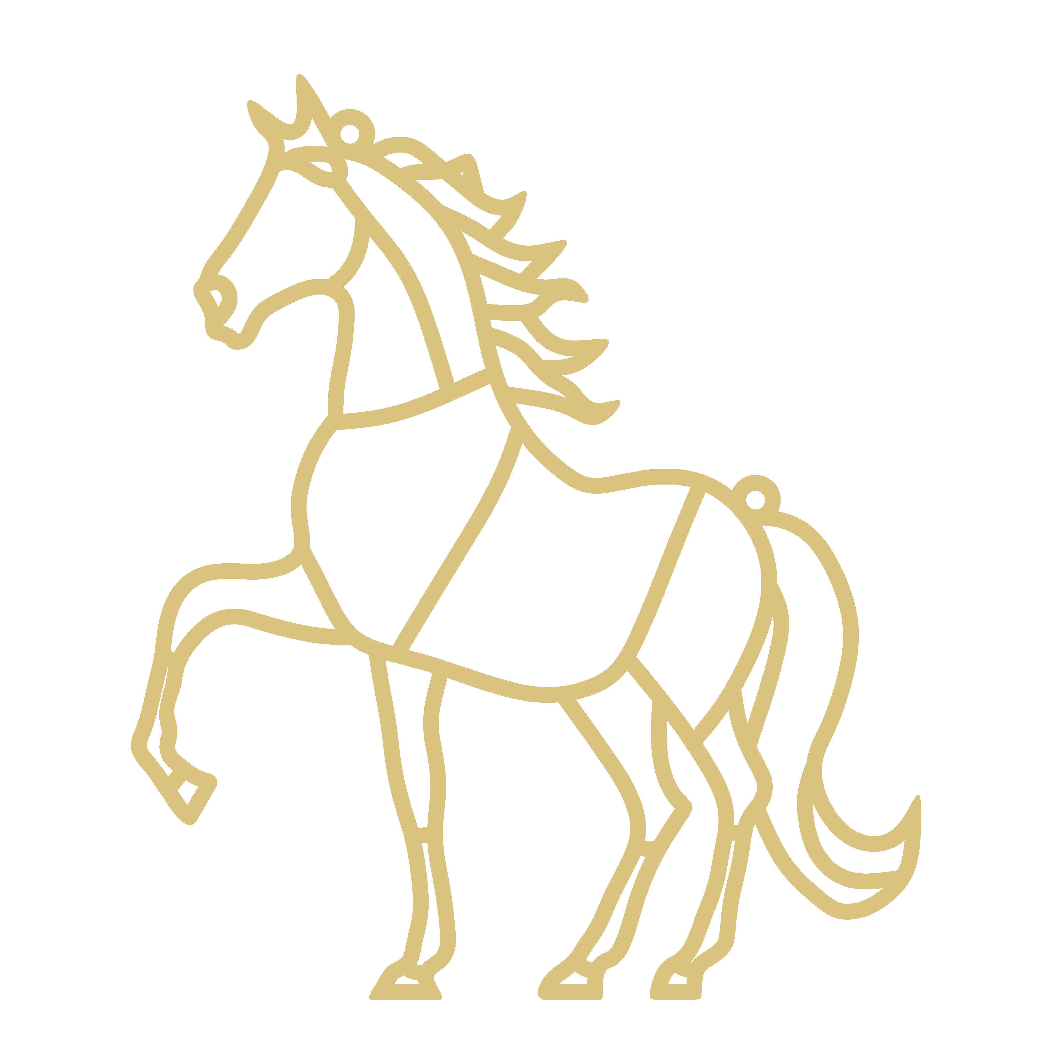 Horse Laser-Cut Faux Stained-Glass Frame Unfinished MDF Wood– Open Frame Craft Blank for Resin, Crushed Glass & Mixed Media Art | Made in the USA by Diverse Woodworking