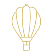 Faux Stained Glass Laser Cut Hot Air Balloon MDF Cutout Balloon Silhouette - Unfinished For DIY