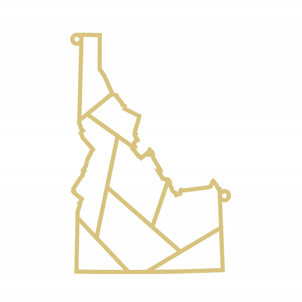 Laser Cut Idaho Unfinished Wood Cutout Style 4 Art 1