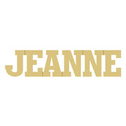 Basic Shape Word MDF Cutout Jeanne - Unfinished For DIY